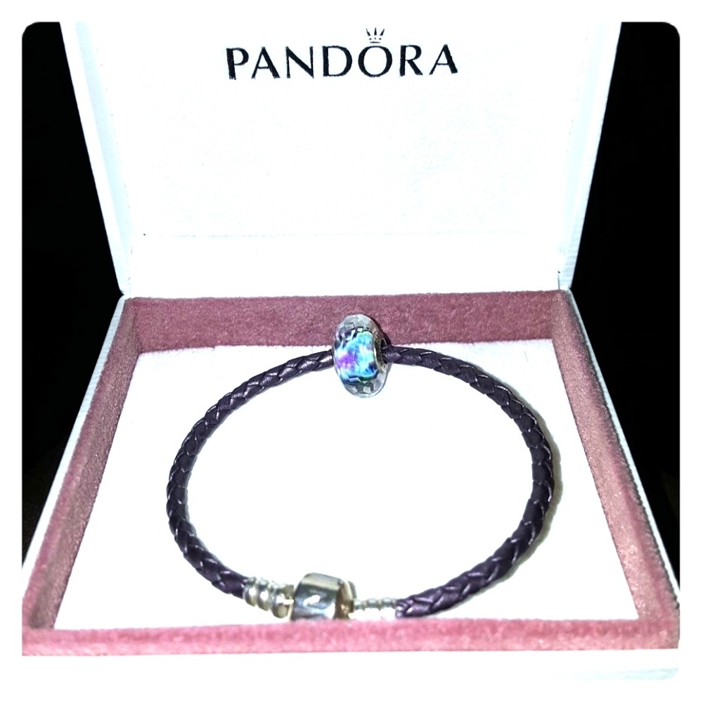 Pandora murano sea glass charm